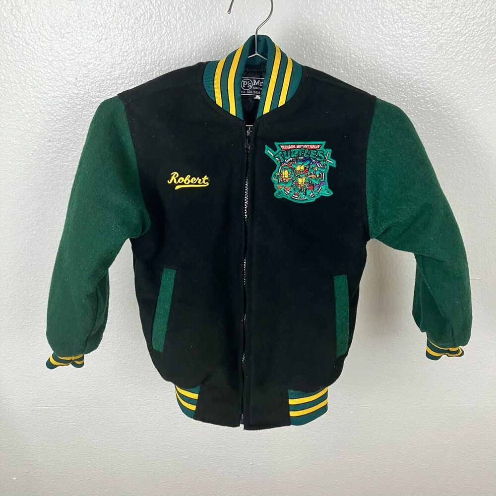Vintage Mr. P's Teenage Mutant Ninja Turtles Bomber Jacket Kids 5 Korea TMNT